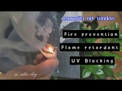 標準 18*16 黒 PVC コーティンググラスファイバー防虫網