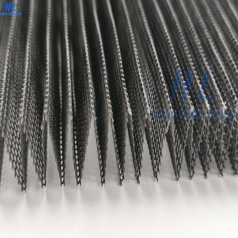 高強度で耐久性のあるポリエステルプリーツスクリーンロール、アコーディオン式プリーツ網戸、モダンな住宅および商業ビル向け