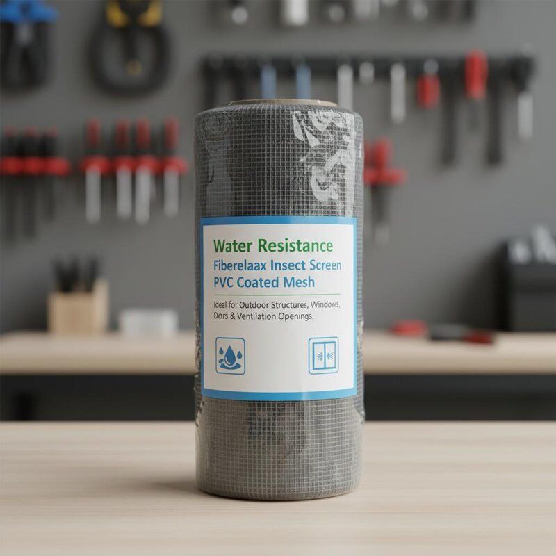 耐水性グラスファイバー防虫網 PVCコーティングメッシュ 屋外構造物、窓、ドア、換気口に最適