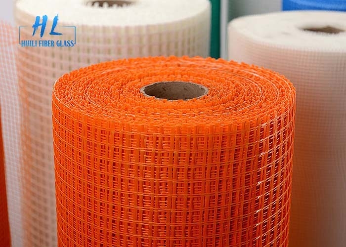 800N 青いガラス繊維のスクエアメッシュロール 5*5mm 開口 1.2m 建設材料